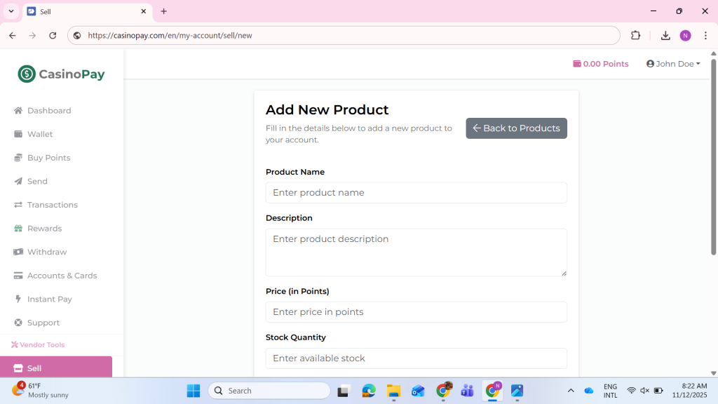 New Product from Vendors